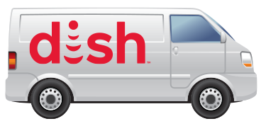 DISH Installation van